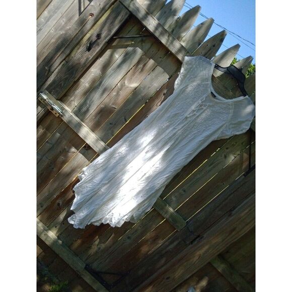 White Boho Dress by Fashion Force Plus Size Women's 14 Tassels - Picture 1 of 9